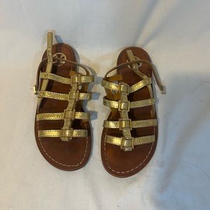 Tory Burch Gladiator Gold Sandals